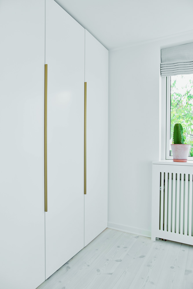 Furnipart – Edge Straight – greb i Aluminium Børstet messing CC7x160mm L12